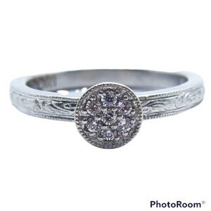 Tacori sterling silver CZ ring